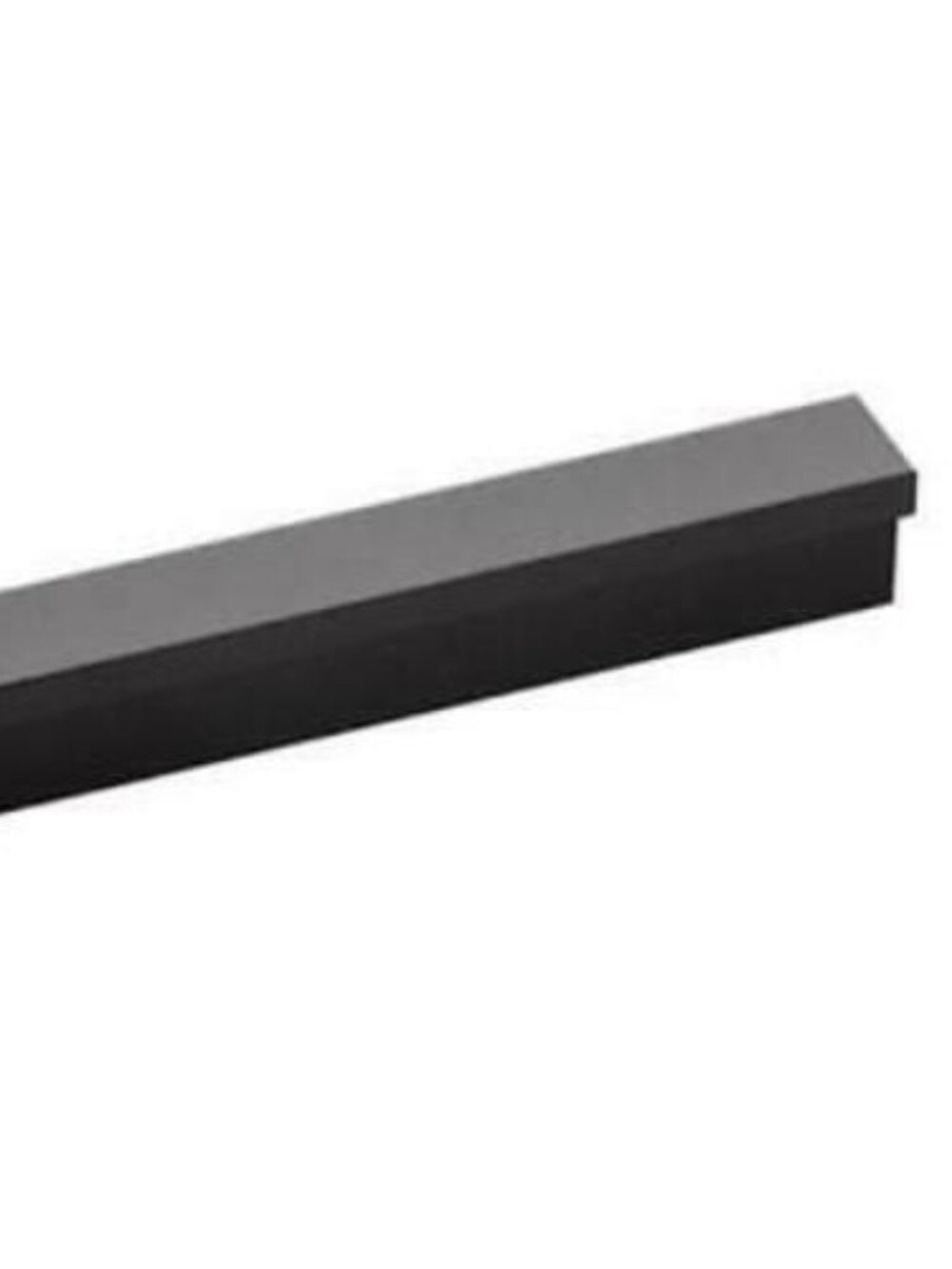 Hickory Hardware Streamline Finger Cabinet Pull, Onyx Black